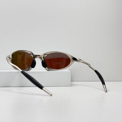 Oakley Romeo X-Metal Sunglasses Silver Frame Lake Blue LensIN BOX