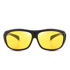 Night Driving Glasses HD Anti Glare Vision Polarized Yellow Lens Tinted Unisexs