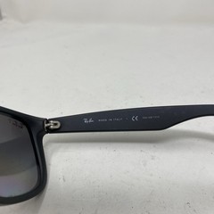 Ray-Ban JUSTIN RB4165 622/T3 MATTE BLACK W/ GRAY POLARIZED LENS SUNGLASSES O906