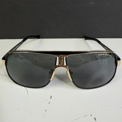 Porsche Design Gold Tone & Black Sport Sunglasses P8864 – 70mm – Smoke Gray Lens