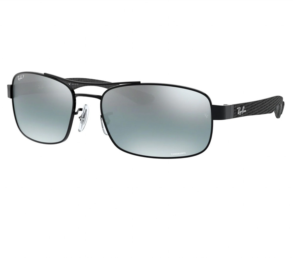 Ray-Ban RB8318CH 002/5L 62mm Black Chromance Blue Mirror Grey Gradient Polarized
