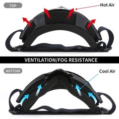 ATV Dirt Bike Goggles Clear Lens Anti-Fog UV Dustproof for Men Women Youth