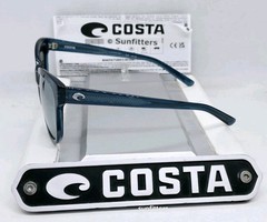 COSTA DEL MAR teal/silver mirror BIMINI polarized 580G sunglasses NEW IN BOX!