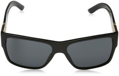 Versace Men’s VE4296 Sunglasses Black/Gray 59mm