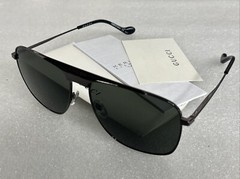 GUCCI GG 0909 Gunmetal Black Frame 001 Sunglasses Grey Lens GG0909S 63-16-145