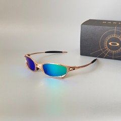 Oakley Juliet 1.0 X-Metal Rose Gold Frame Green Polarized Sunglasses