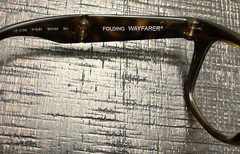 Ray-Ban Folding Wayfarer RB 4105 710/51 Brown Tortoise Sunglasses Frame + Case