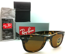 Ray-Ban Sunglasses FOLDING WAYFARER RB 4105 710 50-22 Tortoise with Brown Lenses