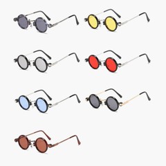 Men Women Metal Round Sunglasses Retro Outdoor Driving Shade Glasses UV400 Hot
