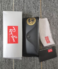 New In Box – Ray-Ban Wayfarer RB2140 Black Red Sunglasses Full Set