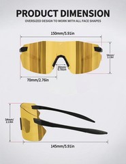 Photochromic Sports Sunglasses for Men Women – UV400 Protection Sun Glasses G…