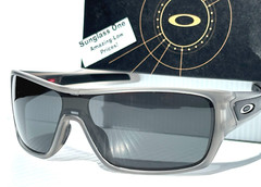 NEW Oakley TURBINE ROTOR Matte Grey POLARIZED Galaxy Black Lens Sunglass 9307