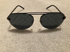 NEW Louis Vuitton Clockwise Monogram Dark Gun Sunglasses Z1019W Rodeo Drive