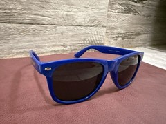 Wayfarer Style Blue Blockbuster Sunglasses Bend Oregon Retro Fun Unisex