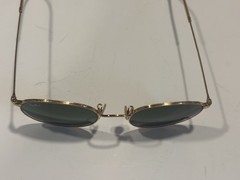 Ray-Ban RB3447 Round Gold Metal Sunglasses Classic 50-21-145 Green Lenses ITALY