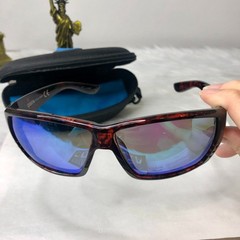 NEW Costa Del Mar Fantail Polarized Sunglasses Tortoise Blue Mirror 580P UV400