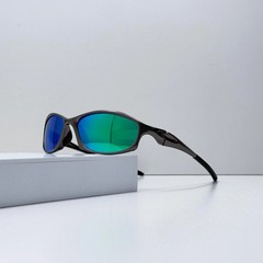 Oakley Hatchet X-Metal Black Frame Jade Iridium Lens Polarized Sunglasses
