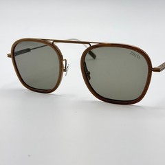 Ermenegildo Zegna Sunglasses EZ0306 59D Beige Brown Frame Smoke Lens 51mm New