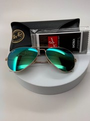 Ray-Ban RB3025 color 112/19 Arista Matte Gold with Green Mirror Flash lens *NEW*