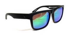 Spy Discord Sunglasses – Matte Black – Happy Brz Polar w/Green Spectr, Pre-owned