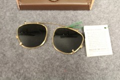 Vintage Ray Ban G-15 Clip On Sunglasses With Case Bausch & Lomb Made In USA