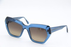 NEW FATTO A MANO IN ITALIA SVEVA COL. 290 BLUE AUTHENTIC SUNGLASSES 52-20