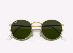 Ray-Ban RB3447 001 50-21 Gold Metal Unisex Sunglasses