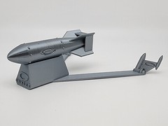 3D Printed Oakley Style X-Metal Silver Nuclear Atomic Bomb Sunglasses Stand