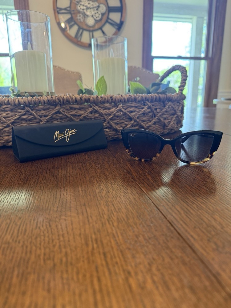 Maui Jim Blossom Cat Eye Black Tokyo Tortoise Frame + Neutral Grey Polarized