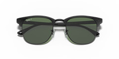 Ray-Ban Clubmaster Metal Polarized Black/Green Classic G-15 51 mm Sunglasses