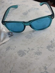 Rainbow Optx The Translucent – Serenity Aqua w/ Cloth Pouch Sunglasses UVA UVB