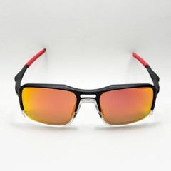 Oakley OO9266 Triggerman Matte Black Sunglasses Ruby Lens New