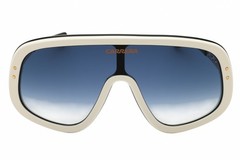 CARRERA FLAGLAB 17 0B4E 08 Sunglasses White Gold Frame Blue Lenses 99mm