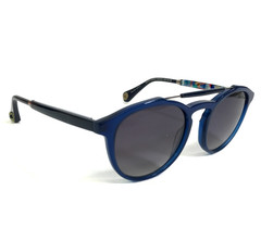Robert Graham Sunglasses OLIVER BLU Blue Round w/ Gradient Gray Polarized Lenses
