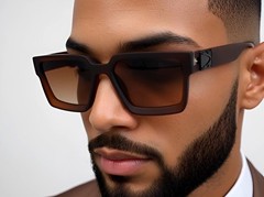 MEN SUNGLASSES HIP HOP SQUARE DESIGNER SHADES RETRO THICK FRAME CLASSIC FASHION