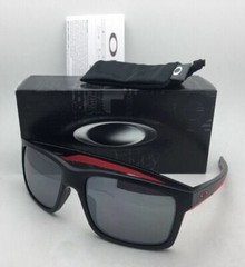 New OAKLEY Sunglasses MAINLINK OO9264-12 Matte Black & Red Frame w/Black Iridium