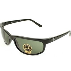 Ray-Ban Predator 2 Rectangle Sunglasses for Men & Women Black/G-15 Green RB2027