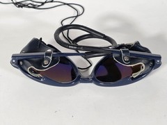 Vintage 80s Bollé Glacier Sunglasses Nylon Frame Japan Blue Ski Glasses