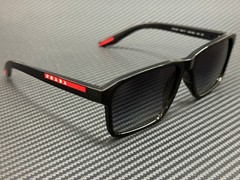 PRADA LINEA ROSSA PS 05YS 1AB09U Black Grey Gradient Men’s 58 mm Sunglasses