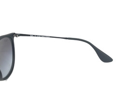 Ray-Ban Sunglasses RB4171 ERIKA 622/8G Rubber Black w/ Light Gray Gradient Dark