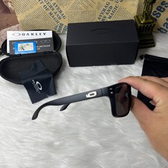 Oakley Style Holbrook Sunglasses Matte Black Frame Grey Polarized Lens UV400