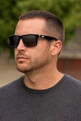 LOCS Flat Top Black Sunglasses Designer Arms Men Cholo Gangster Square USA