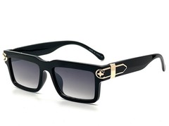 Men Sunglasses White Beige Tortoise Frame Hip Hop Style Rapper Gangster Model