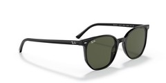 Ray-Ban Unisex Elliott RB2197F Designer Sunglasses Shiny Blk Frame/Green Glasses