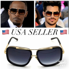 AVIATOR “ONE” Men Insta Famous Sunglasses Flat Top GAFAS SHADZ Fits All match
