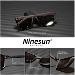 Ninesun 3 Pack Polarized Sunglasses Men – Vintage Sports UV400, Fishing/Bike/Gol