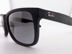 Ray-Ban Sunglasses, Polarized Lenses, Justin RB 4165 622/T3 Matte Blk, 54-16-145