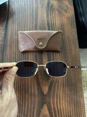 Ray-Ban Chromance RB3690 Polarized Rectangle Gold/Brown 145mm