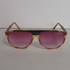 Vintage 80s Jantzen Aviator Sunglasses Purple Gradient Lenses Tortoise Frame