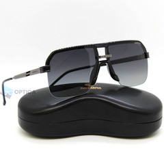 NEW Carrera 1066 Polarized Half Rim Navigator Sunglasses Grey Gradient 807